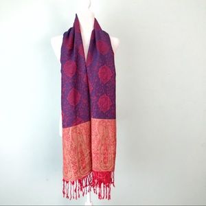 Cashmere Wrap Scarf Floral/Paisley